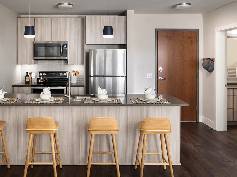 Kitchen with Stainless Steel Appliances