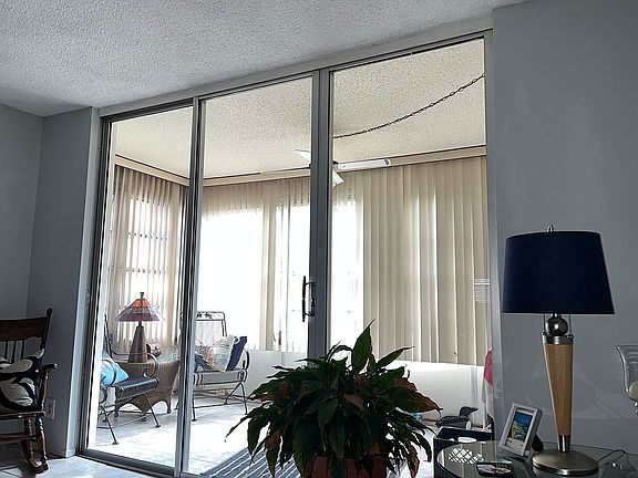 Large windowed patio views