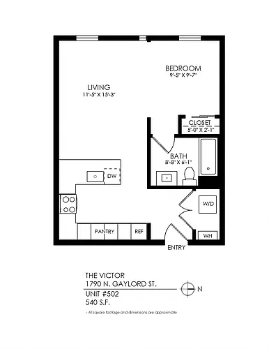 Floor plan Studio