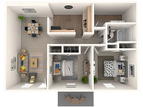 Floor plan The Hadley Renovated
