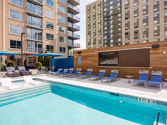 Heated Saltwater Pool with 90-inch Screen