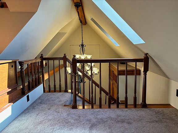 Upstairs loft with skylights