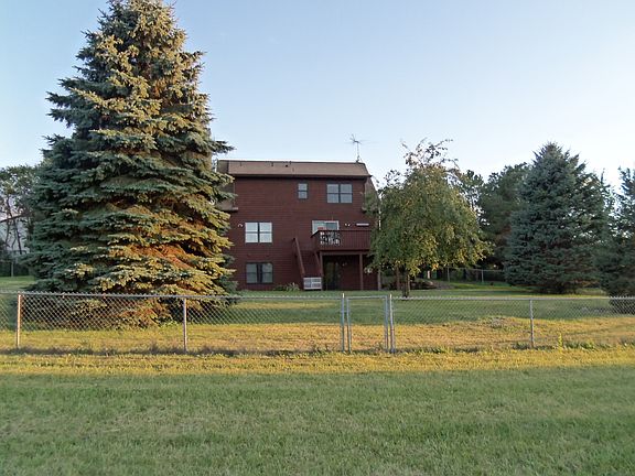 Chain-link fence in back