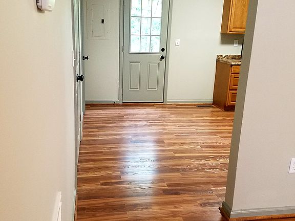 living room into kitchen and dining area