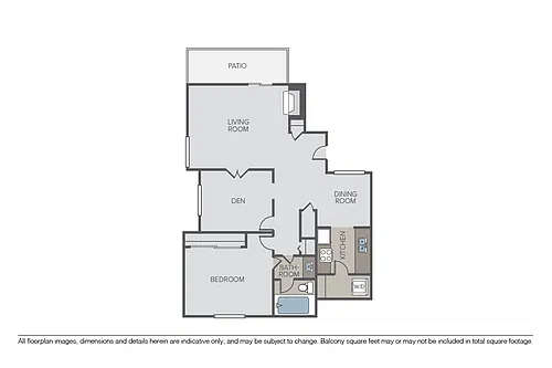 Floor plan Plan 1F + Den
