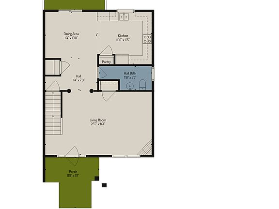 Main Level Floor Plan
