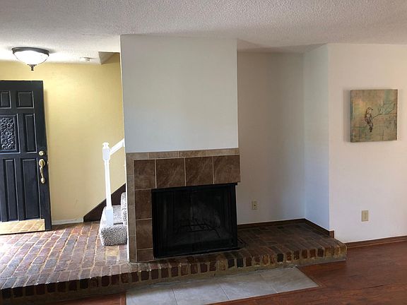 Wood-Burning Fireplace in Living Room