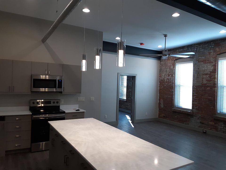 view of living room from kitchen