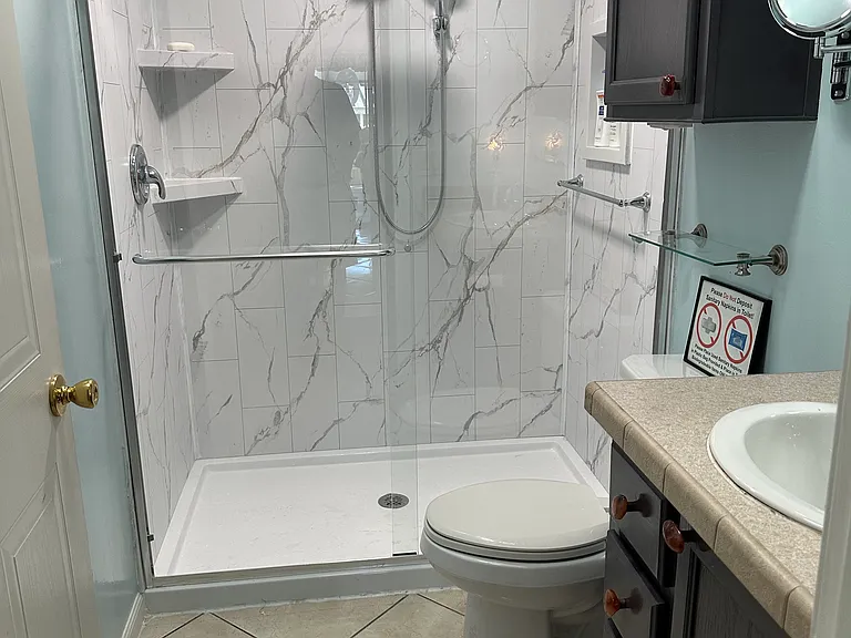 Jack and Jill bathroom - view #1