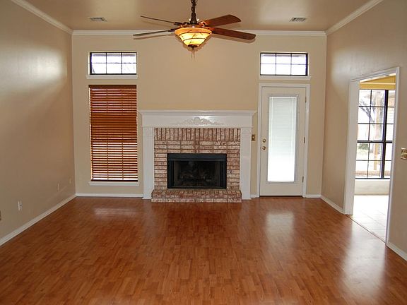 gas fireplace in Den