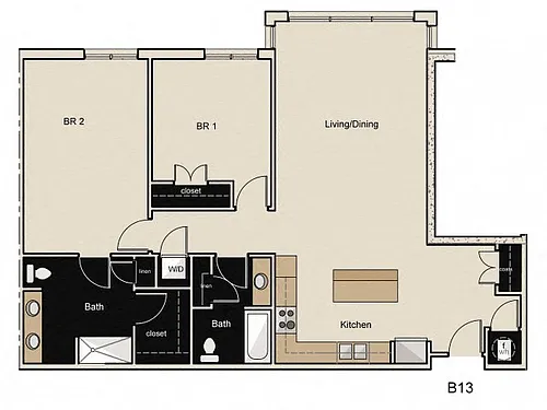 Floor plan B13