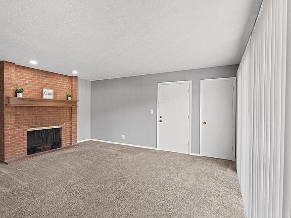 Brick Fireplace in Select Homes