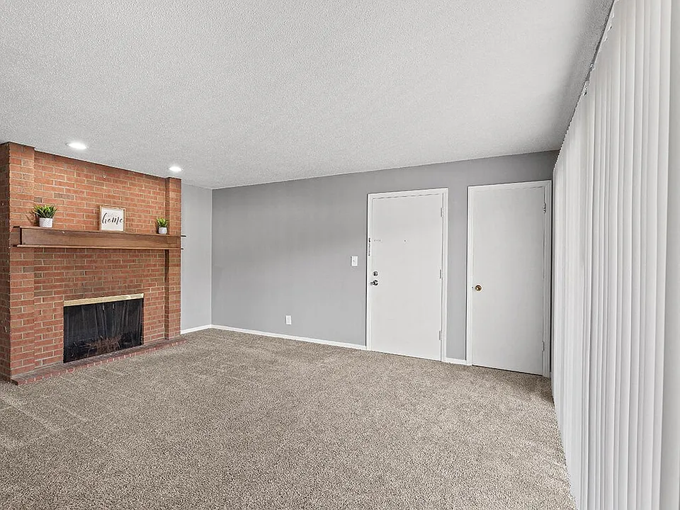 Brick Fireplace in Select Homes