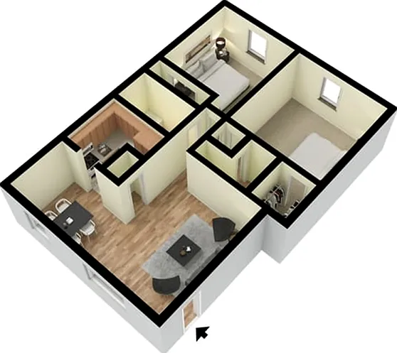 2 BR Chic 3D Furnished 2 BR Chic 3D Furnished