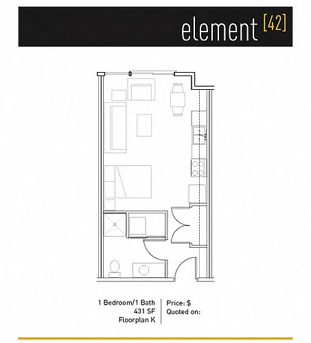 Floor plan Studio - K3