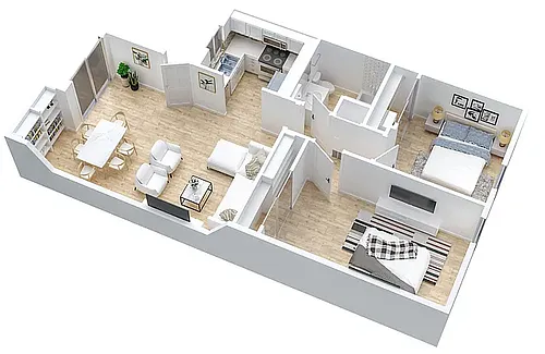 Floor plan First Floor 2 Bed 1 Bath