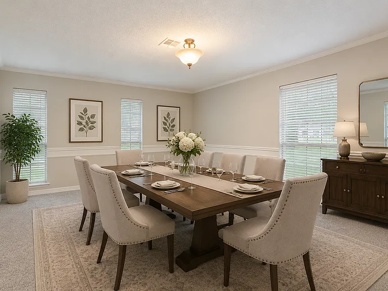 Virtually Staged Dining Room