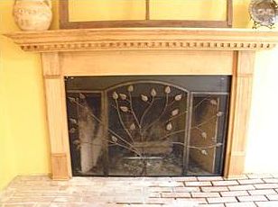 Fireplace.