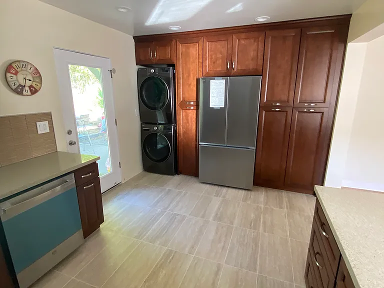 Kitchen view of appliances