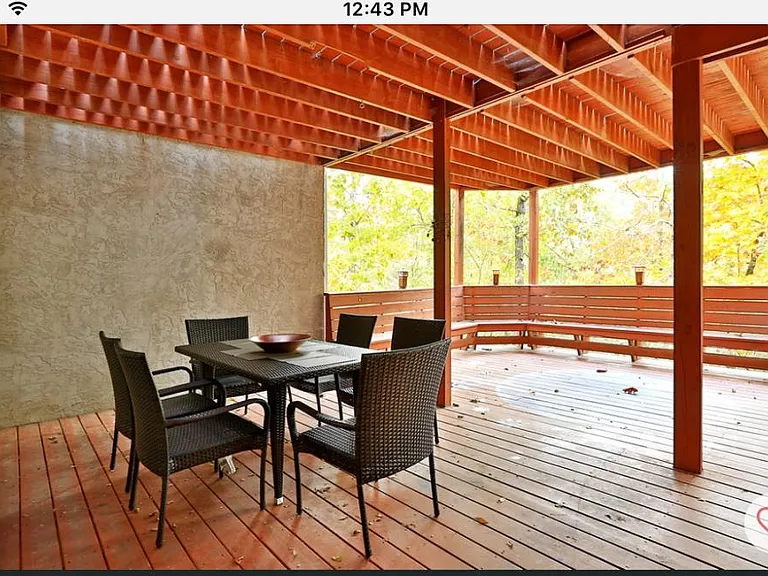 Outdoor dining area