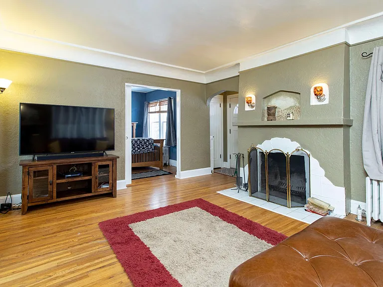 Main Living room with real wood fireplace