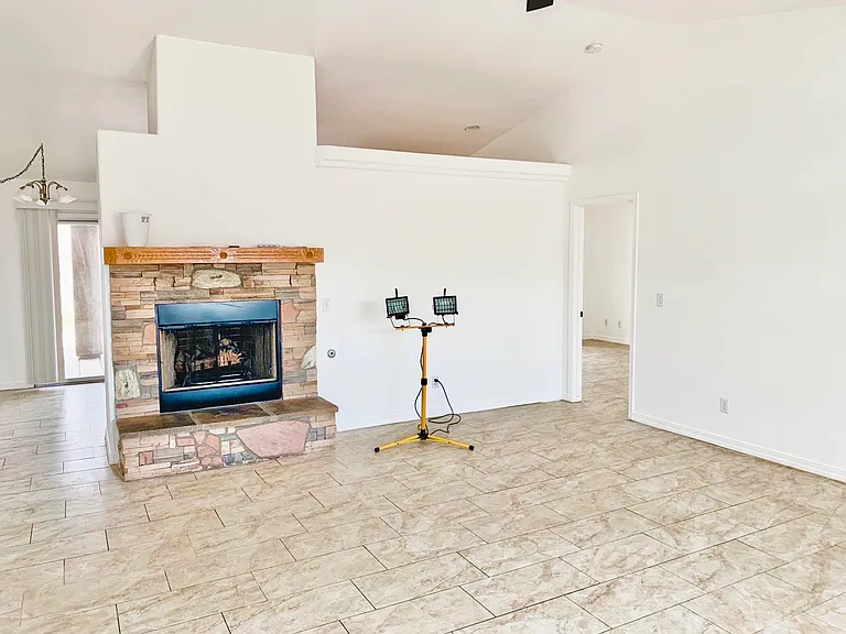 Living Room and Fireplace