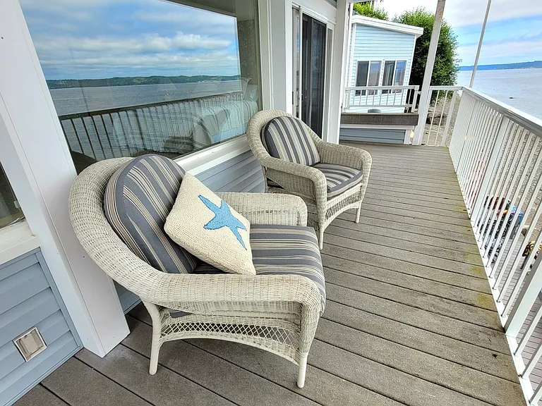 Deck of off second floor master bedroom