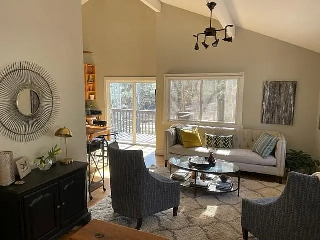 Main Floor living space decorated more traditional
