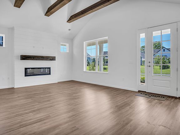 Living Room of the Tippet Model from Garman Builders