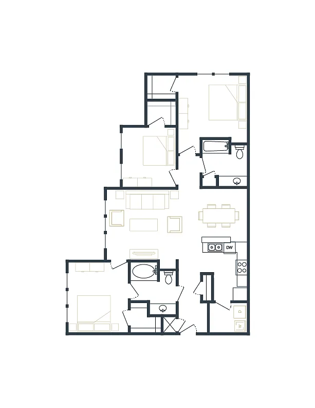 Floor plan 3 Bedroom