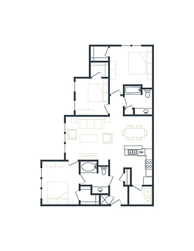 Floor plan 3 Bedroom
