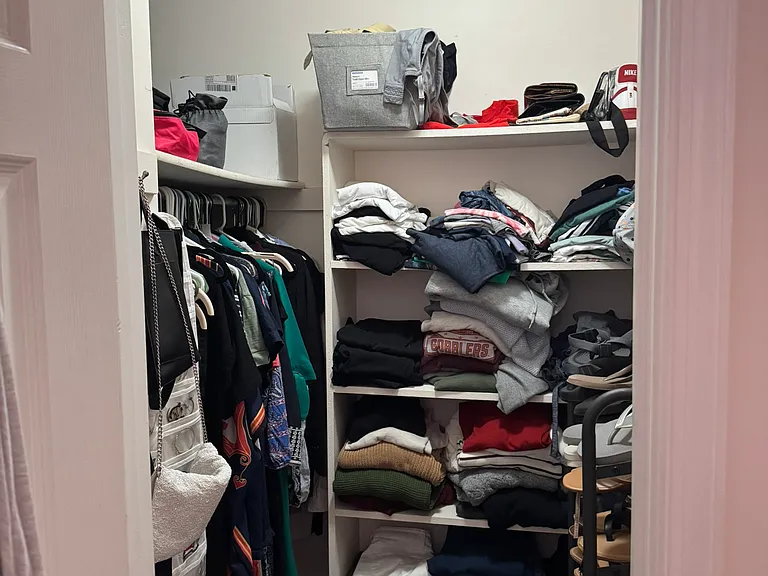 Master bedroom walk-in closet