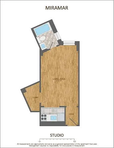 Floor plan STUDIO - S2A