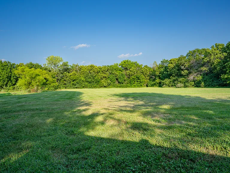View when opening back gate and easy access to James A Reed Wildlife Area
