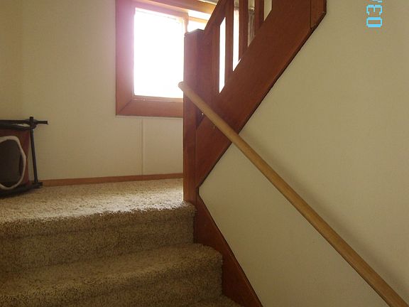 spacious open stairwell