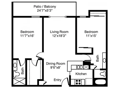 Floor plan 988