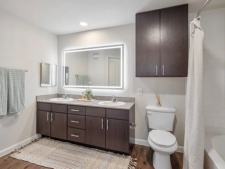 Primary Bathroom with Double Sinks