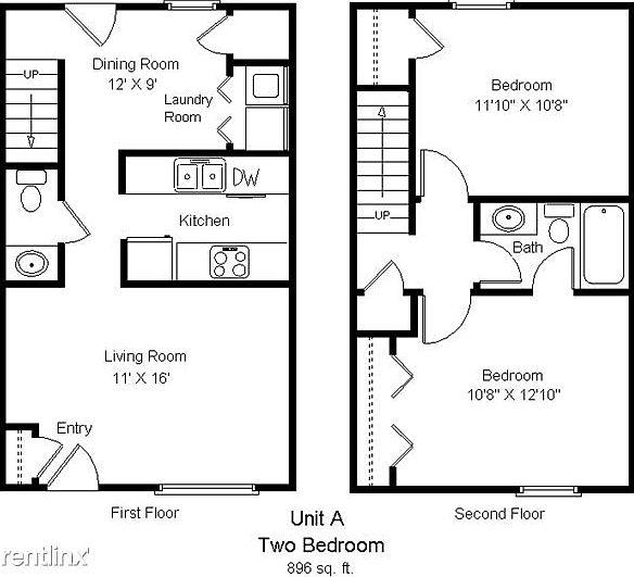 2br troh floorplan