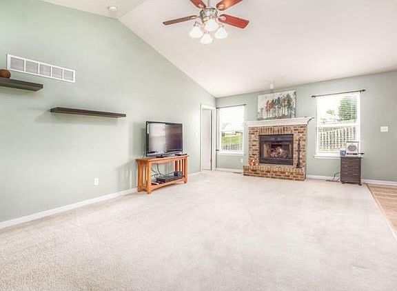 Gorgeous great room with gas fireplace!