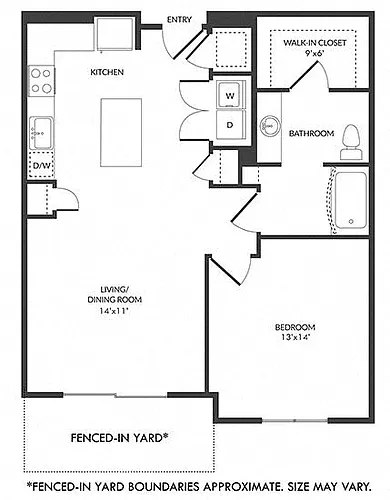 Floor plan Caddo with Fenced-in Yard