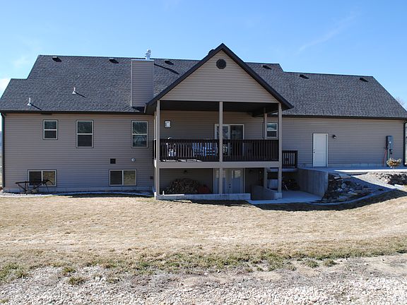 Back of home and deck 