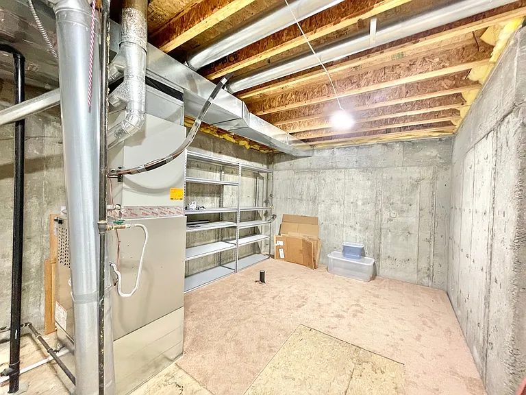 Storage Space and mechanical room