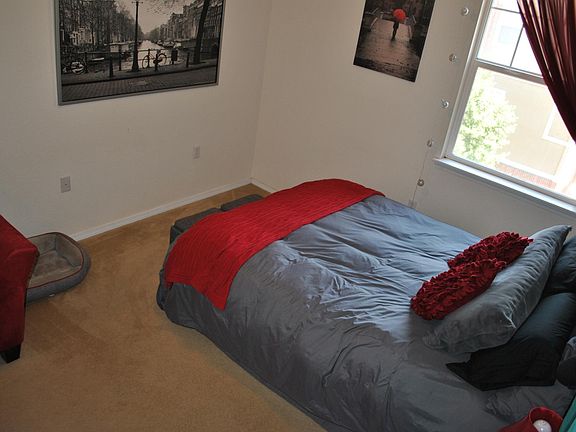 Master bedroom from the door. 