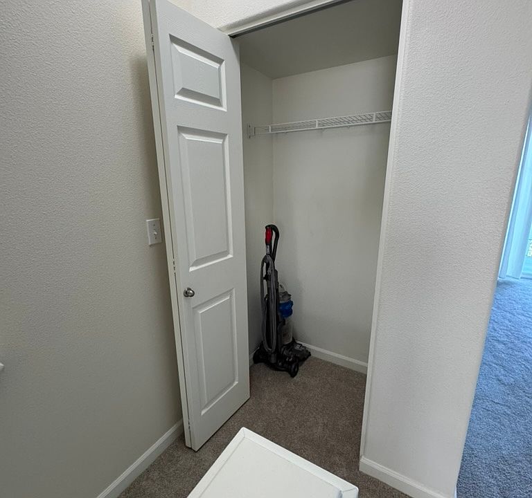 Closet storage on 1st floor