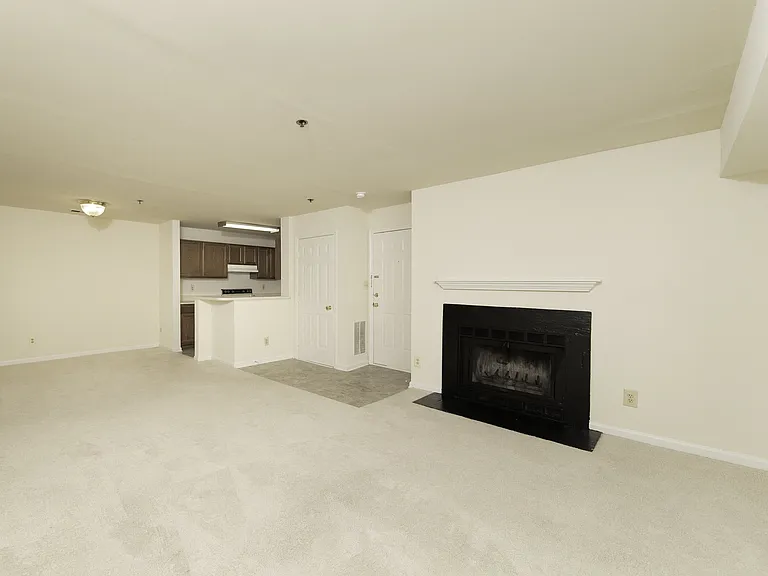 Wood-burning fireplace in select apartment homes