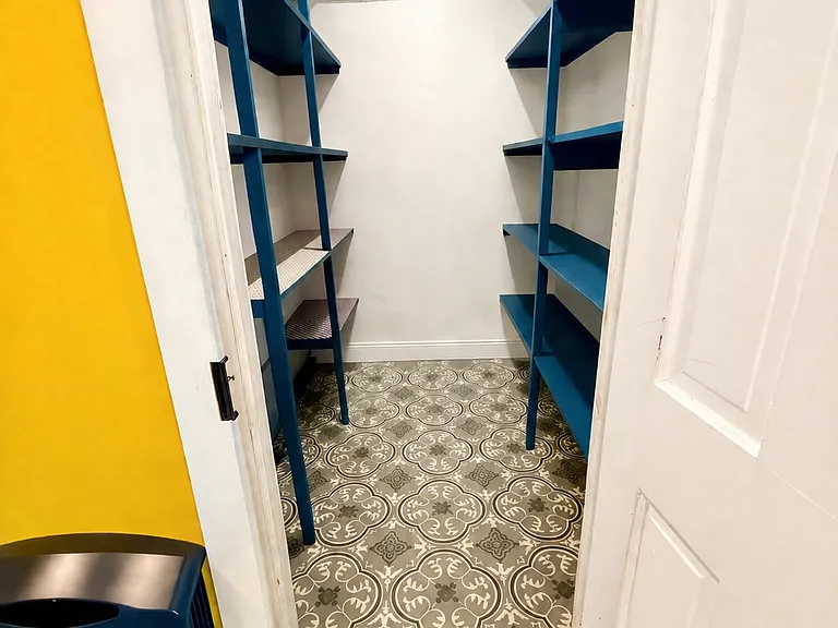 Large pantry from kitchen