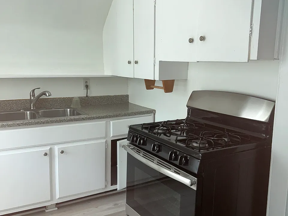 Kitchen off the living room