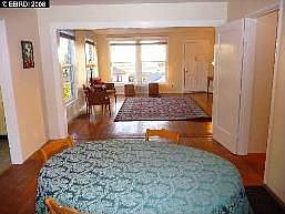 Living room and dining room