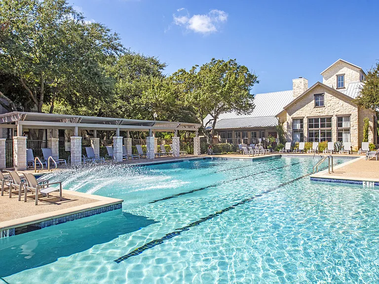Resort Class Swimming Pool with gazebo shaded seating
