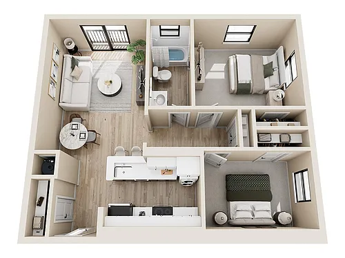 Floor plan Two Bed